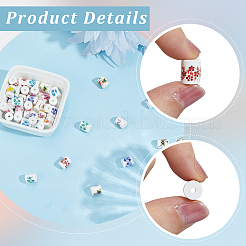 54Pcs Handmade Porcelain Beads&nbsp;PORC-SC0001-26A