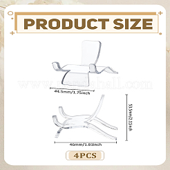 Transparent Acrylic Crystal Mineral Display Easels Rack&nbsp;ODIS-LP0001-08B