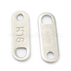 Tarnish Resistant 201 Stainless Steel Chain Tabs&nbsp;STAS-G245-10
