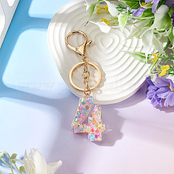 Number 4 Transparent Resin Keychains&nbsp;KEYC-TADJ0001-10D