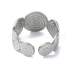 304 Stainless Steel Cuff Rings&nbsp;RJEW-M019-49P