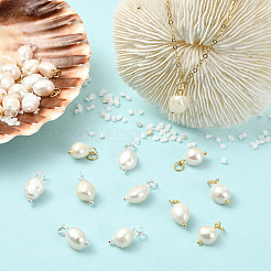 12Pcs 2 Colors Grade B Natural Cultured Freshwater Pearl Charms&nbsp;FIND-YW0004-29
