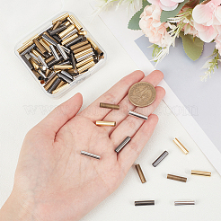 120Pcs 4 Colors Column Alloy Aglets&nbsp;FIND-PH0017-62