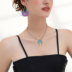 40Pcs 10 Style 201 & 304 Stainless Steel Pendants&nbsp;STAS-BY0001-16