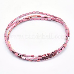 Electroplate Non-magnetic Synthetic Hematite Beads Strands&nbsp;G-L489-B02
