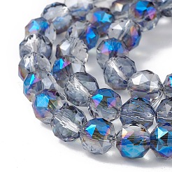 Transparent Electroplate Glass Beads Strands&nbsp;EGLA-F154-HR01