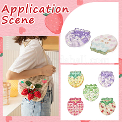 50Pcs Resin Buttons&nbsp;BUTT-SP0001-23