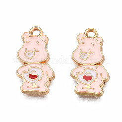Rack Plating Alloy Enamel Pendants&nbsp;ENAM-T011-185
