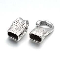 Tarnish Resistant Snake Head 304 Stainless Steel Hook and S-Hook Clasps Sets&nbsp;LS-STAS-N076-03