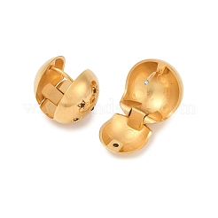 304 Stainless Steel Rhinestone Hoop Earrings&nbsp;EJEW-M041-01G-01