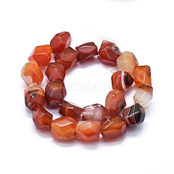 Natural Banded Agate/Striped Agate Beads Strands&nbsp;G-I245-33
