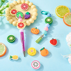 11Pcs 11 Styles PVC Fruit Beads&nbsp;KY-TA0001-48