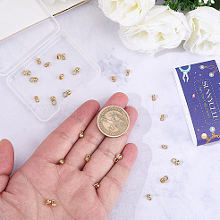 30Pcs 3 Styles Brass Bead Tips&nbsp;KK-SC0007-77
