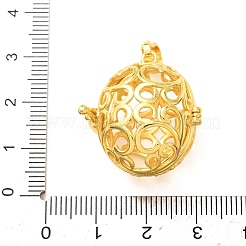 Brass Cage Pendants&nbsp;KK-CBA8ACD-05G