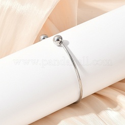 304 Stainless Steel European Style Torque Bangles Making&nbsp;PPJ-G001-04P-A