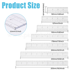 Acrylic Rulers Kit&nbsp;TOOL-WH0155-180