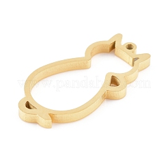Ion Plating(IP) 304 Stainless Steel Open Back Bezel Pendants&nbsp;STAS-K208-10G