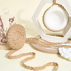 1 Roll Burlap Braided Lace Ribbons&nbsp;HULI-CY0001-01