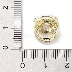 Brass Micro Pave Clear Cubic Zirconia Pendants&nbsp;ZIRC-L104-002G