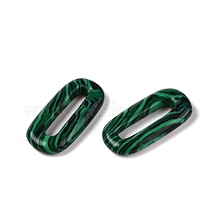 Synthetic Malachite Oval Pendants&nbsp;G-N342-105I