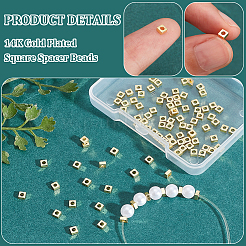 100Pcs Brass Spacer Beads&nbsp;KK-BC0012-54B
