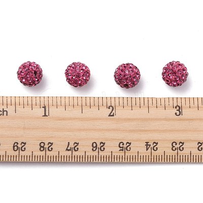 Pave Disco Ball Beads&nbsp;X-RB-A130-10mm-16-1