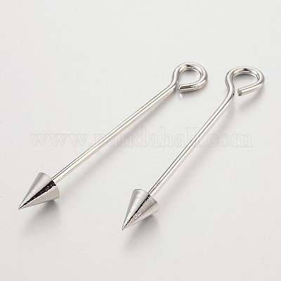 Brass Split Eye Pin&nbsp;X-KK-O089-08P-1