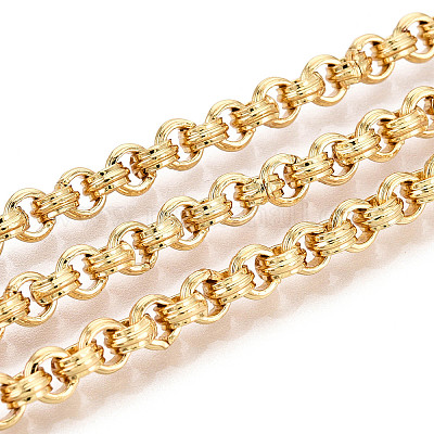 Brass Ring Link Chains&nbsp;CHC-T018-35G-1