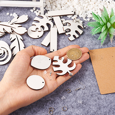 DIY Sublimation Blank Earring Making Kit&nbsp;DIY-SW0001-14-1