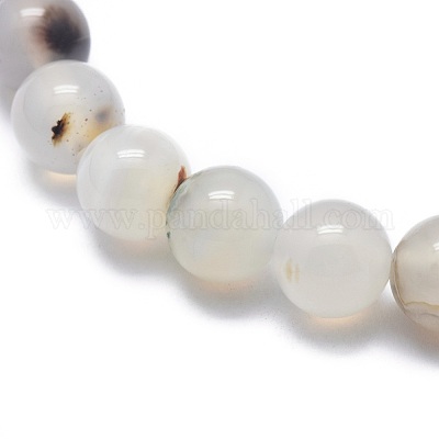 Natural Agate Bead Stretch Bracelets&nbsp;BJEW-K212-C-004-1