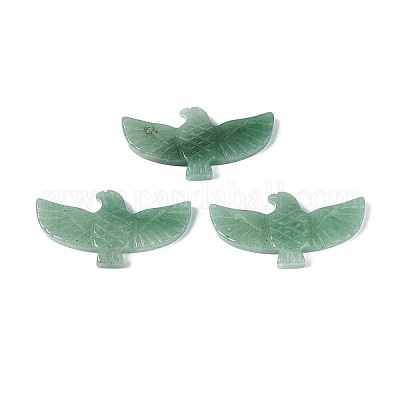 Eagle Shape Natural Green Aventurine Gemstone Pendants&nbsp;G-P563-05F-1