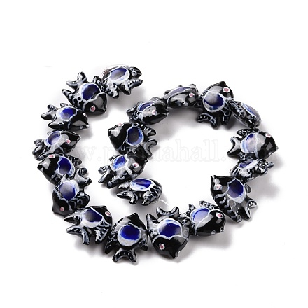 Handmade Porcelain Beads PORC-G002-54B-1