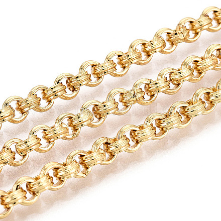 Brass Ring Link Chains&nbsp;CHC-T018-35G-1