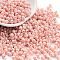 Baking Paint Glass Seed Beads, Bicone, Pink, 4.5x3.5mm, Hole: 1.4mm, about 5625pcs/pound