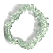 Natural Fluorite Stretch Bracelets, Chip, Inner Diameter: 2-1/8~2-3/8 inch(5.5~6cm)