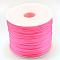 Nylon Satin Rattail Cords, Beading Threads for Bracelet Jewelry Making Chinese Knot Macrame Craft, Hot Pink, 1.5mm, about 100yards/roll(300 feet/roll)