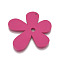 Wood Big Pendants, Flower, Dyed, Camellia, 57x56x2mm, Hole: 2mm