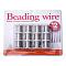 Round Copper Jewelry Wire, Silver, 26 Gauge, 0.4mm, about 9 Feet(3 yards)/roll, 12 rolls/box