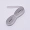 Polyester Ribbon, Flat Ribbon, Silver, 10mm