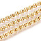 Brass Ring Link Chains, Unwelded, with Spool, Golden, 5x2mm, about 32.81 Feet(10m)/Roll