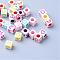 Craft Acrylic Beads, Cube, Mixed Color, 5.5~6x5.5~6x5.5~6mm, Hole: 3mm, about 2800pcs/500g