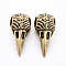 Brass Beads, Raven Skull, Antique Bronze, 35x17x16.5mm, Hole: 4~8mm