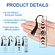 4Pcs Acrylic Bookmarks&nbsp;AJEW-GL0001-73D-4