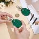2 Sets Cowhide Pendant Keychains&nbsp;KEYC-CL0001-48-3