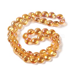 Transparent Electroplate Glass Bead Strands&nbsp;EGLA-P049-01A