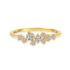 925 Sterling Silver Micro Pave Clear Cubic Zirconia Finger Rings for Women&nbsp;FS-WG88D88-05