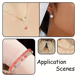 540Pcs 9 Colors Transparent Glass Beads&nbsp;GLAA-YW0004-01