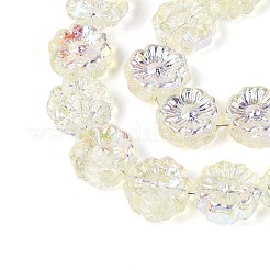 Electroplate Transparent Glass Beads Strands&nbsp;EGLA-N055-01I