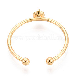 Brass Cup Peg Ring Settings&nbsp;LS-KK-N274-35G
