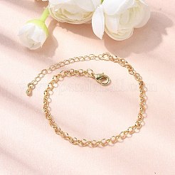 Brass Link Chain Bracelet for Women&nbsp;BJEW-A065-08G